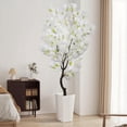 thumbnail image 5 of 6FT White Faux Cherry Blossoms Tree, Artificial Cherry Tree for Home Decor, 5 of 8