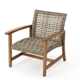 thumbnail image 5 of Afuera Living Modern / Contemporary Outdoor Mid Century Grey Club Chairs Natural, 5 of 22