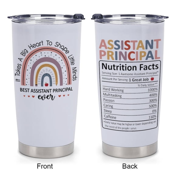 Assistant Principal Gifts for Men, Women - Christmas Principals Day Appreciation Gift for Assistant Principal - 20oz Tumbler Vice Principals Gifts