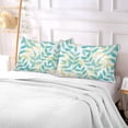 thumbnail image 7 of GZHJMY Leave Branches King Pillowcase Super Soft Cozy Plush Pillow Case with Zipper for Sofa Bed Couch, 20 x 40 Inch, 7 of 7