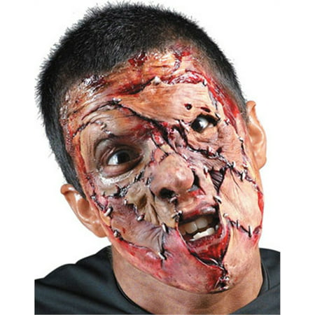 Stitched Face Foam Appliance Adult Halloween Prosthetic Accessory