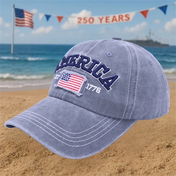 Womens Baseball Cap Summer Mesh Trucker Hat USA Flag Dad Hat for Outdoor Hiking Beach World Cup Events