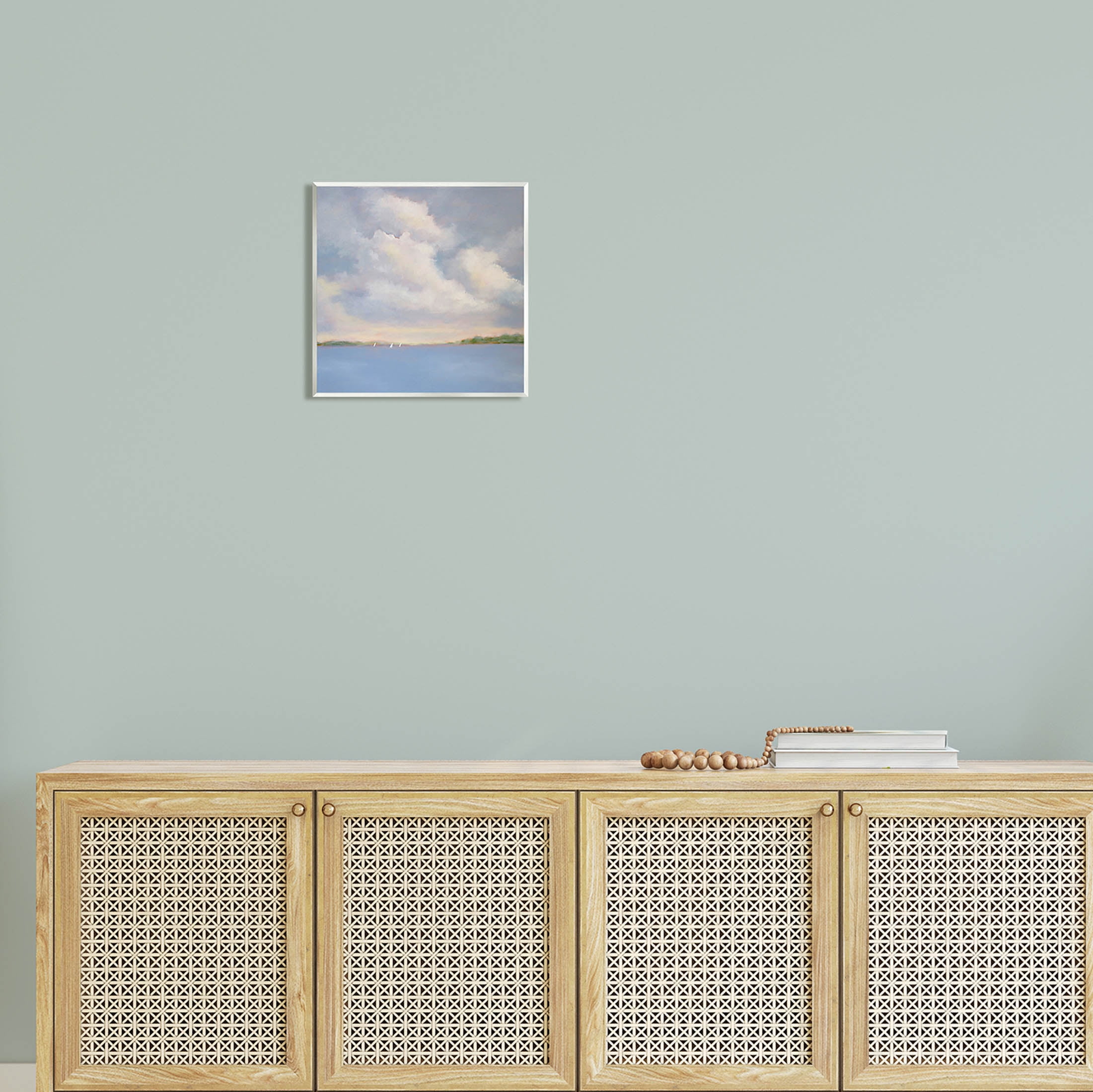 Stupell Industries Vast Cloudy Sky Panoramic Ocean View Painting Unframed Art Print Wall Art, Design by Catherine Andersen