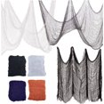 thumbnail image 2 of JeashCHAT Halloween Creepy Cloth 30"x72" Scary Halloween Gauze Cloth Thin Fine Mesh Cloth for Halloween Party Supplies Decorations Outdoor Indoor Bar Haunted House Home Decor, Black, 2 of 6