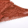 thumbnail image 6 of PiGOGI Women's Lace Waist Underwear - Sexy Bow Briefs - S to XL Comfortable Panties Orange, 6 of 6