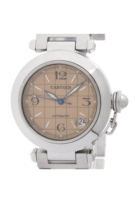 Pre-Owned CARTIER Pasha C Steel Automatic Unisex Watch W31024M7 Polished (Good)