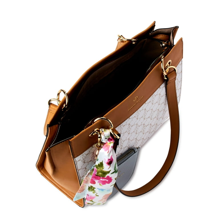Nanette Lepore Women s Petro Logo Tote with Pouch and Scarf