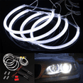 thumbnail image 2 of 12x Ccfl Angel Eye LED Ring Light White Non-Projector for E46 3 Series, 2 of 7
