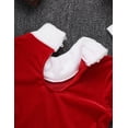 thumbnail image 5 of YONGHS Kids Girls Santa Dance Red Costume Christmas Figure Ice Skating Leotard Dress 4-16, 5 of 7