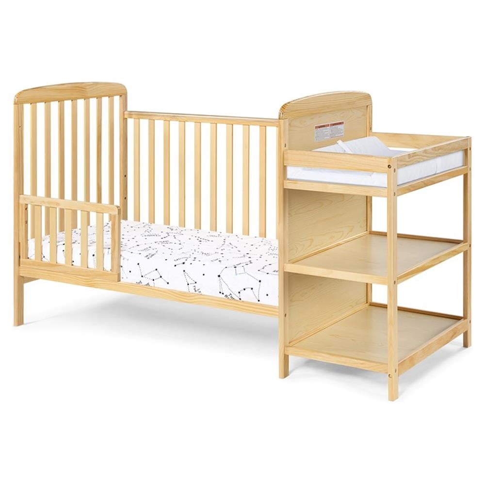 Suite Bebe Ramsey Toddler Guard Rail with Stabilizer Bar, Natural Finish