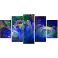 thumbnail image 2 of Tableau sur toile imprimée Design Art Bouquet de fleurs bleus Abstrait, 2 of 2