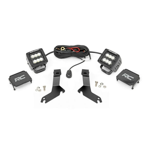 Rough Country 2" LED Ditch Light Kit for 1999-2006 Chevy 1500 | Flood - 82283