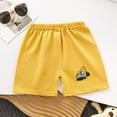 thumbnail image 2 of NOLDARES Boys Cotton Shorts Toddler Cotton Pull On Shorts with Drawstring for Summer Vacation(Yellow,3-9 Months), 2 of 4