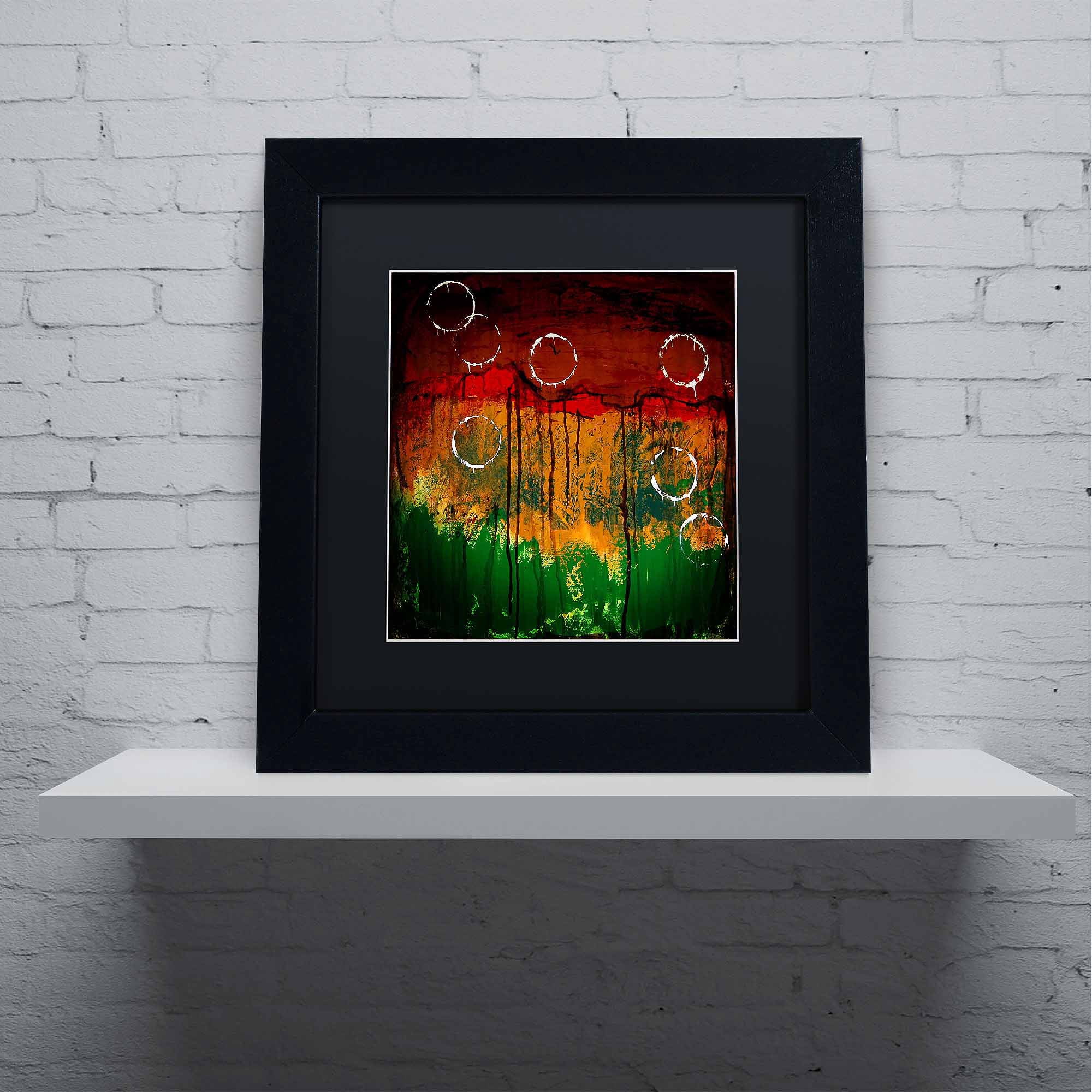 Trademark Fine Art "The Ridges" Canvas Art by Nicole Dietz, Black Matte, Black Frame