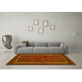 thumbnail image 3 of Ahgly Company Indoor Square Oriental Yellow Traditional Area Rugs, 6' Square, 3 of 4