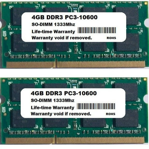 8GB 2x4GB PC3-10600 Memory For Apple Mac Mini (Mid 2011) MC815LL/A, MC816LL/A