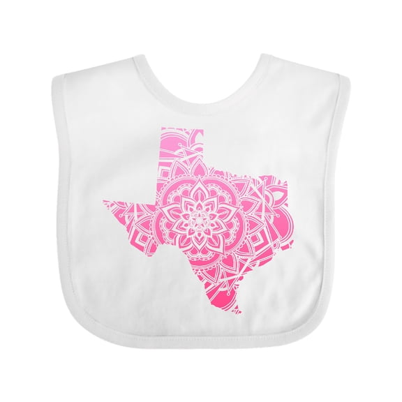 Inktastic Texas Silhouette Mandala Boys or Girls Baby Bib