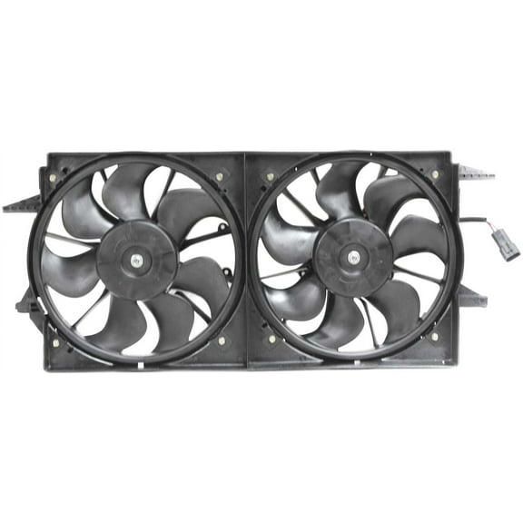 Cooling Fan Assembly Compatible with CHEVROLET MALIBU 1997-2003 / GRAND AM 1999-2004 Dual