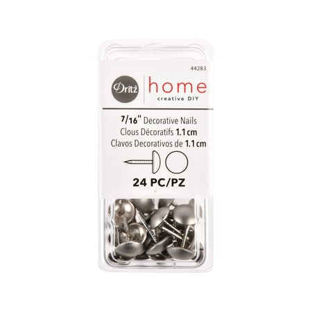 Dritz Home 7 16 Upholstery Brushed Nickel Decorative Nails 24