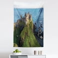 thumbnail image 1 of Ireland Tapestry, Ruins of the Castle Forgotten History Cliff Country Atlantic Ocean Medieval Artwork, Fabric Wall Hanging Decor for Bedroom Living Room Dorm, 5 Sizes, Multicolor, by Ambesonne, 1 of 1