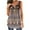 Brown tank tops, variant on Usmixi Summer Tank Tops Western Print V-Neck Sleeveless T Shirts for Women Vintage Graphics Button Pleated Swing Henley Shirt Lightweight Tunic Blouse Vest Light Blue xxl Under $5