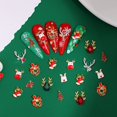 thumbnail image 2 of LNGOOR 10Pcs Christmas Nail Manicure Rhinestone Xmas Cartoon Design Elk Bells Christmas Tree Alloy Rhinestones Nail Accessories, 2 of 7