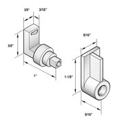 Gray Plastic Frameless Sliding Curved Glass Shower Door Lower Guide Support Brackets
