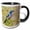 Black/White, variant on 3drose, Florida Scrub-jay, Cruickshank Sanctuary. Brevard County, Florida., 11oz Magic Transforming Mug