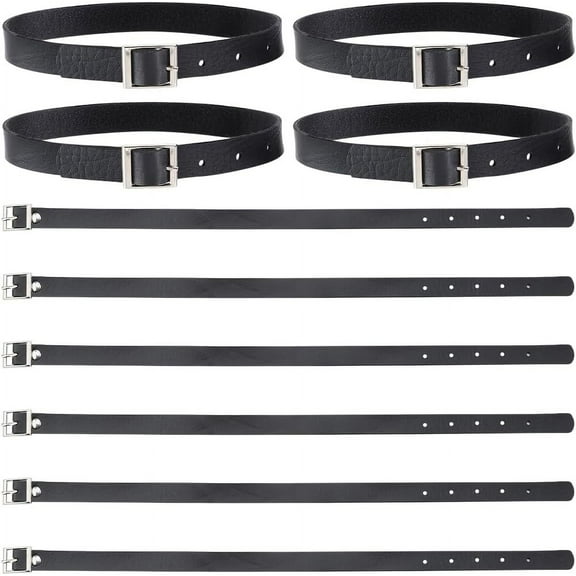 10 pc PU Imitation Leather Necklaces for Choker Collar Chain Jewelry Saddle Brown 17.13~17.32 inch(43~44cm)