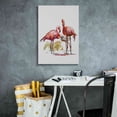 thumbnail image 4 of Epic Graffiti 'Flamingo Family' by Julie Bel, Canvas Wall Art, 18"x26", 4 of 8