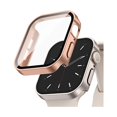thumbnail image 1 of wonima02 2 Pack Hard Case Compatible with Apple Watch 45mm Series 8 Series 7 with Tempered Glass Screen Protector, Matte Rosegold/Starlight Ultra-Thin Durable Protective Cover for iWatch, 1 of 1