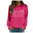 thumbnail image 2 of God Is Still Writing Your Story Sweatshirts for Women 2025 Long Sleeve Crewneck Christian Sweatshirt Pullover Tops, 2 of 5
