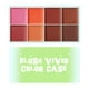 thumbnail image 1 of Pisexur Belleza Maquillaje Disco de ojos de 8 colores en crema, brillo facial, contorno de alto brillo, iluminador facial de 8 tonos, brillo rosa cobre, efecto luminoso cospara mujeres y hombres, 1 of 2
