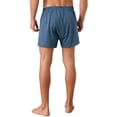 thumbnail image 3 of INSPIRE CHIC Men's Comfortable Breathable Cotton Mid-Waisted Striped Boxer Shorts 28 Blue, 3 of 5