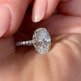 thumbnail image 1 of Anillo de compromiso con circonita cúbica de corte brillante de 4 quilates, declaración de propósito, aniversario, alto pulido que lo hace delicado y brillante., 1 of 5