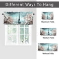 thumbnail image 6 of Paris Eiffel Tower Curtain Valances for Kitchen Windows Romantic European City Landscape Rod Pocket Valances for Bedroom Living Room Dining Room 54 by 18 in, 1 Panel, 6 of 6