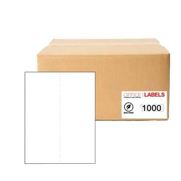 1000 Sheets of Labels 8-1/2" x 11" 1up 1000 Labels 5165