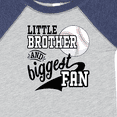 thumbnail image 4 of Inktastic Little Brother and Biggest Fan Baseball Family Fan Boys or Girls Baby Bodysuit, 4 of 5