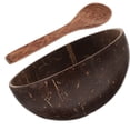 thumbnail image 2 of 1 juego de tazas de cáscara de coco, recuerdos de fiesta con temática hawaiana, tazón de coco y cuchara, ensaladera, 2 of 8