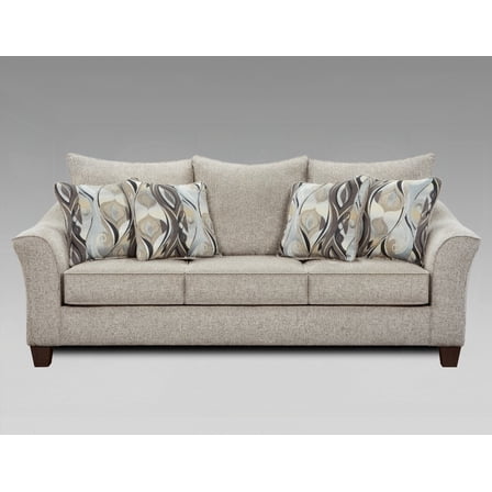 Textured Gray Camero Platinum Fabric Sofa | Up to 3 Seats Comfort