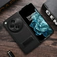 thumbnail image 3 of Fesign Slim Phone Case for Oneplus Open Oppo Find N3 Case with Kickstand. Oneplus Open Luxury Leather Back Case with Hinge Protection Hard PC Bumper Case for Oneplus Open 2023 (Black), 3 of 5