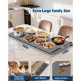 thumbnail image 3 of Food Warming Mat Extra Large, Rapid Heating Electric Warming Tray with 9 Temp Setting and 6 Hours Timer,Foldable Warming Trays for Food, Portable Foo, 3 of 6