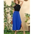 thumbnail image 4 of Doublju Women's Banded Smocking Waist Maxi Skirt With Pocket, 4 of 4