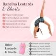 thumbnail image 4 of Girls Gymnastics Leotard with Shorts, Marble Print, Stretch Athletic Outfit for Gymnastics Practice & Training, 4 of 5
