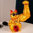thumbnail image 5 of Estatua de resina de gato de la suerte de gato de de grande, apertura, gato de bienvenida, adorno Shui, artesanía de resina - 1 Magideal Estatua de resina de gato de la suerte, 5 of 5