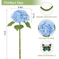 thumbnail image 3 of Real Touch Hydrangea Artificial Flowers with Long Stem & Leaves, Full Latex Faux Hydrangea Flowers for Home Decor Party Floral Arrangements Wedding Bouquets Centerpieces(Pink, 3Pcs), 3 of 5