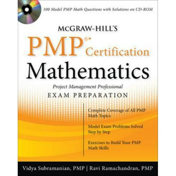 Pre-Owned McGraw-Hill's PMP Certification Mathematics: Project Management Professional Exam Preparation [With CDROM] (Paperback) 0071633057 9780071633055