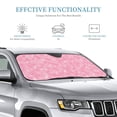 thumbnail image 3 of Kdxio Breast Cancer Awareness Print Windshield Sun Shade, Foldable Sun Blocker for Car,Truck,SUV Automotive Interior Sun Protection,Reflective Shade for Front Windshield(Medium), 3 of 7