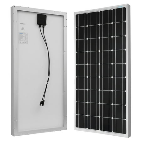 Renogy 100W 12V Solar Panel Monocrystalline Off Grid Battery Charging for RV/Boat/Cabin