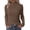 Brown, variant on Women' Turtleneck Sweaters Fall Fitted Long Sleeve Pullover Sweater Ribbed Knit Basic Tops